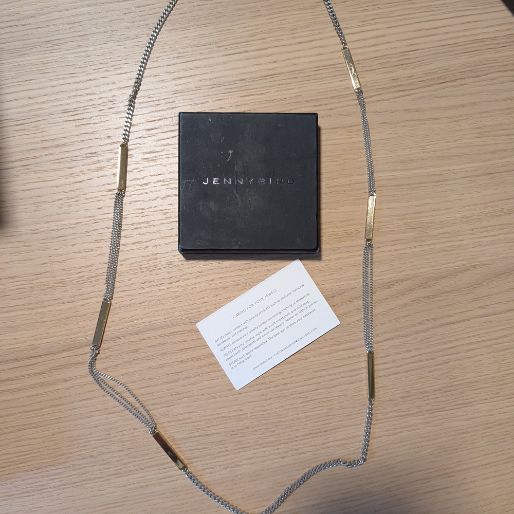 Jenny Bird Silver and Gold Necklace